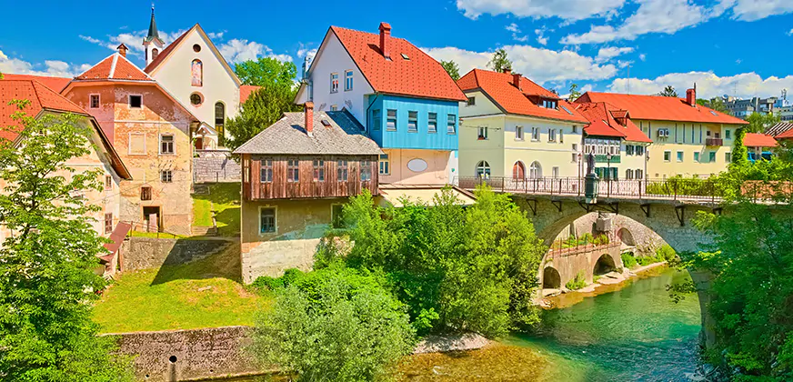 Capuchin brug in Skofja Loka