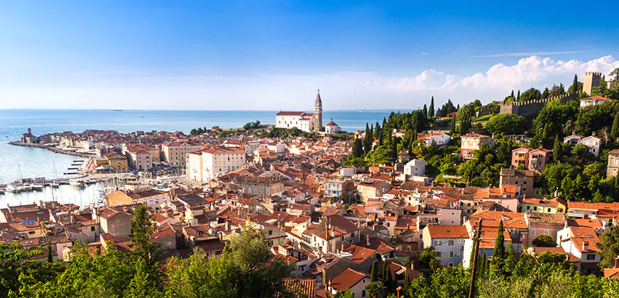 Panorama foto Piran